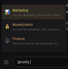 Notify autocomplete
